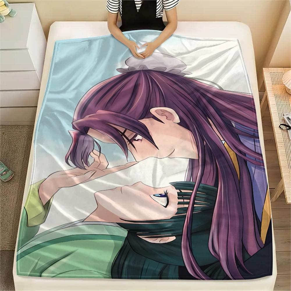 Jinshi and Maomao Print Flannel Blanket,High quality Comfortable for All Seasons,Home Decor,Warmth and Comfort,Perfect for Christmas Gifts
