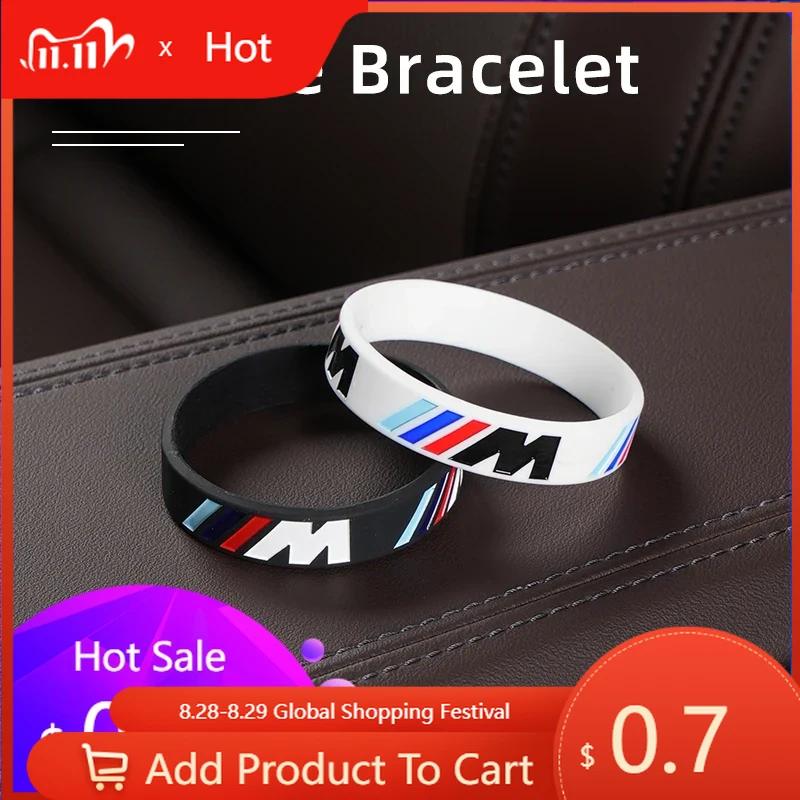 Car Sticker 2025 Hot Car Logo Silicone Sports Bracelet Outdoor Sports Elastic Wristband Wholesale For BMW M X1 X3 X5 X6 X7 E30 E