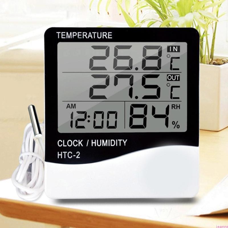 Indoor Outdoor Thermometers With Temperature Monitoring For Home Office Aquarium And Reptiles Enclosures Clear Display Durable A