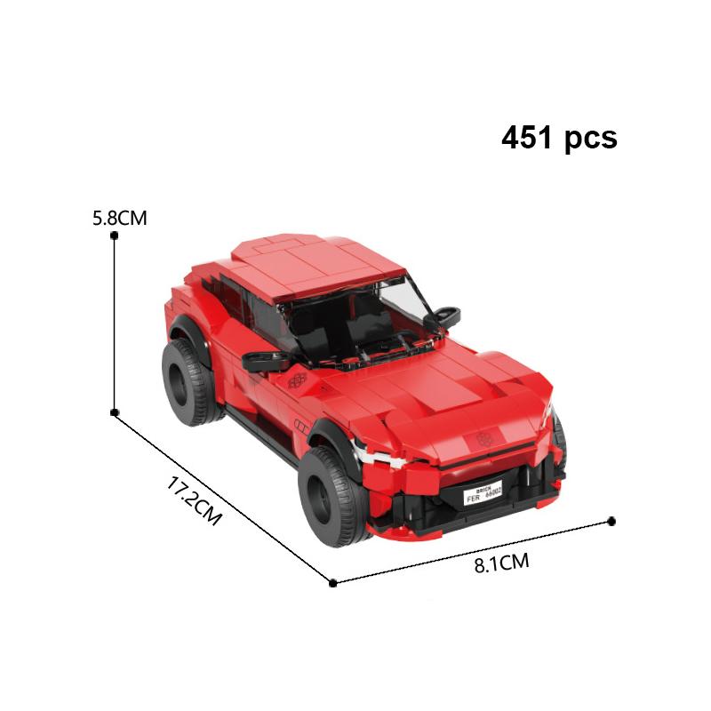 Bloques de Construcción de Coche de Ciudad de Velocidad de Carreras de Coches de Viaje Remolque Coche Deportivo Garaje MOC Vehículo Creativo Juguetes