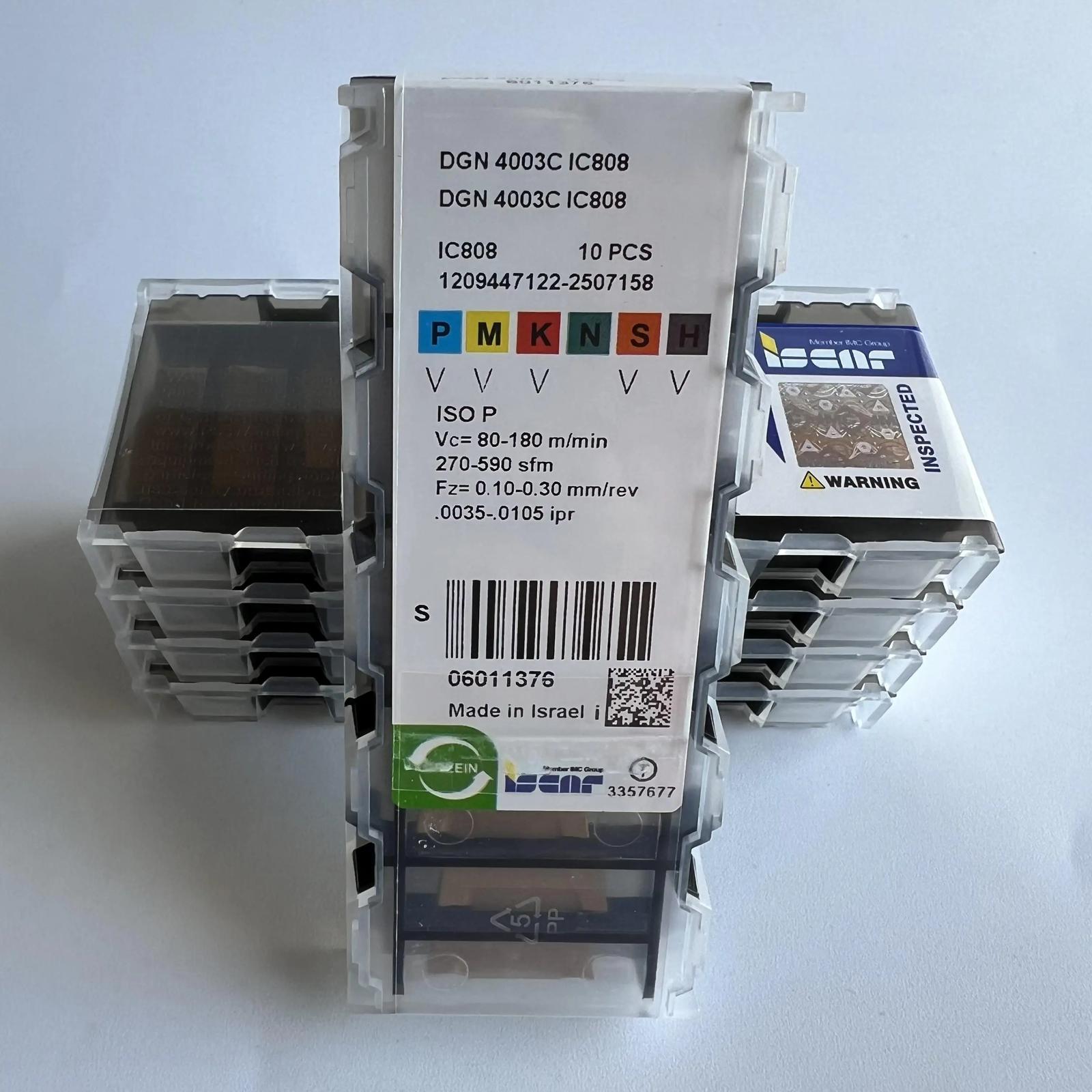 

ISCAR / DGN4003C IC808 /Industrial indexable carbide inserts 10 Pcs