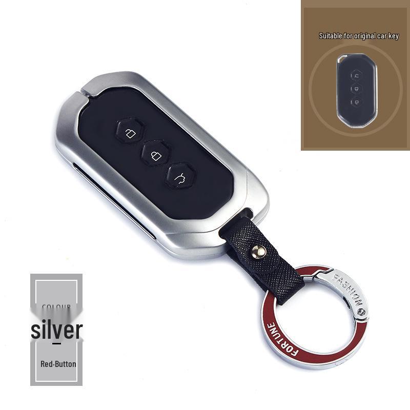 Wuling Capgemini Car Key Premium Metal Protective Case with Buckle