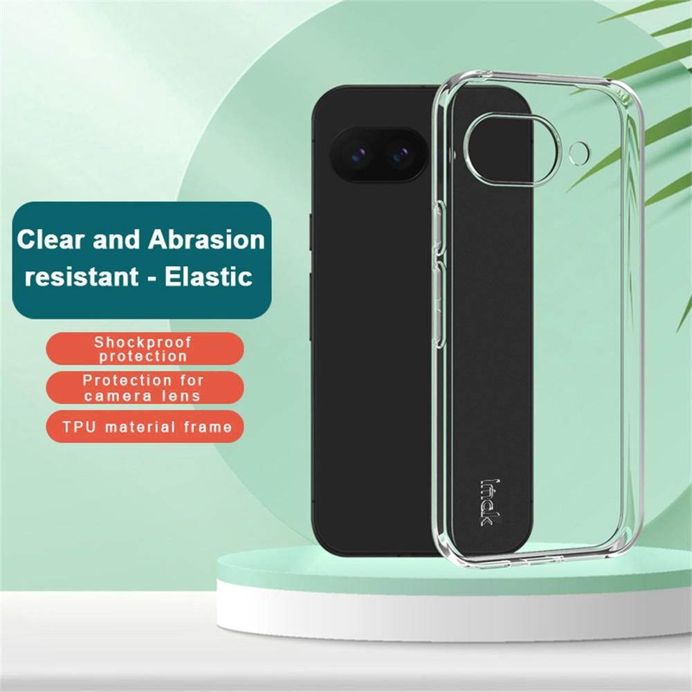 

IMAK UX-5 Series For Google Pixel 9a Case Protective Soft TPU Phone Cover Transparent