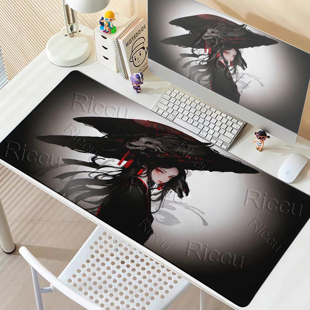 Mousepads Anime Girl Style Aesthetics Mouse Pad Cool Girl PC Offices Tablepads Large Gaming Keyboard Non-slip Desk Table Mats
