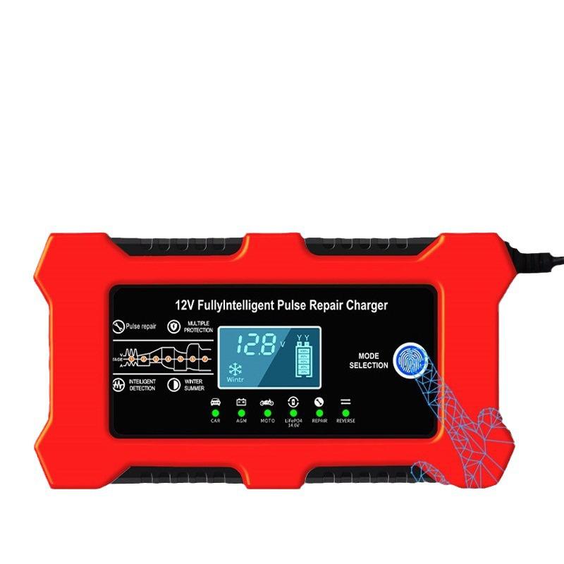 Chargeur de batterie plomb-acide intelligent 12V10A pour voiture et moto