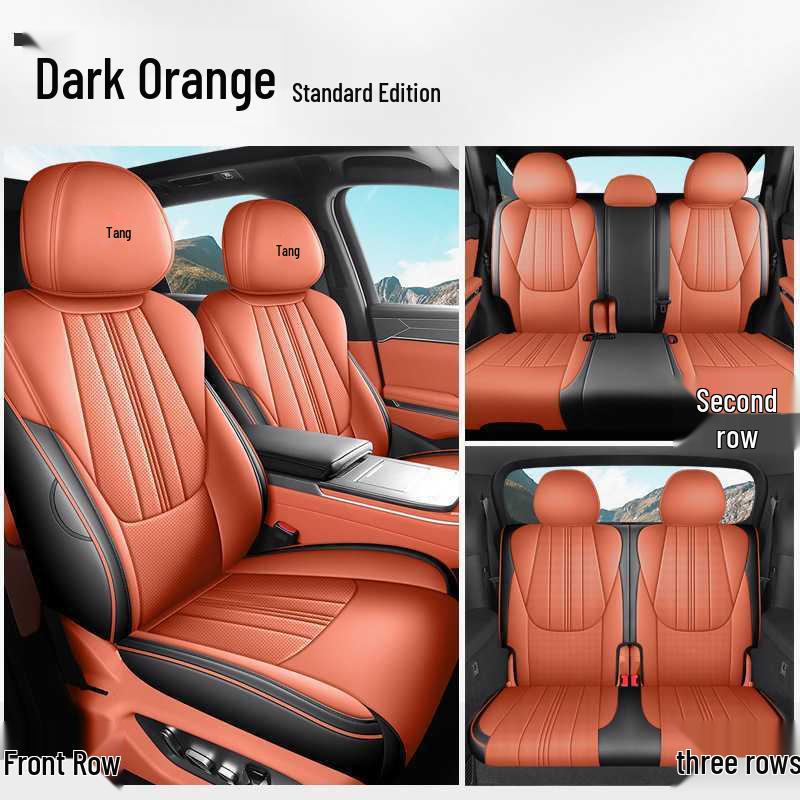 BYD Tang L Full Coverage DMI/EV Seat Covers - Breathable Perforated Cushions for All Seasons