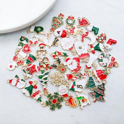 Christmas Charms Handmade Jewelry Making Charms Pendant for Bracelet Necklace Earring DIY Christmas