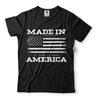 Patriotic T Shirts Made In America Vintage USA Flag US Flag Tees 4th Of July