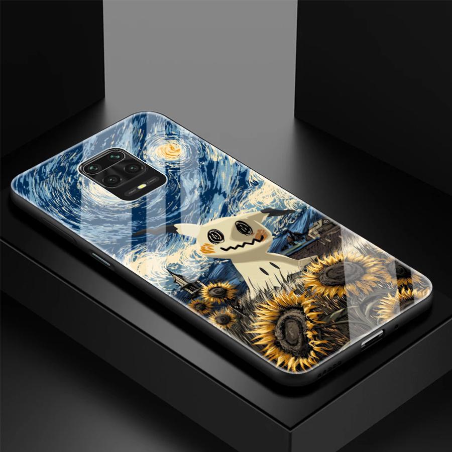 

Luxury Phone Cover Glass Case for Xiaomi Redmi Note 15 14 Pro A2 Plus 12S 10S 11 12 10 A5 A1 13 Funny Pokemon Mimikyu Redmi Note 14 4G (Global)