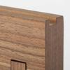 Muji Wall-Mounted Furniture 3-Section Hanger Walnut Material Width 44 Depth 2.5 Height 10 cm