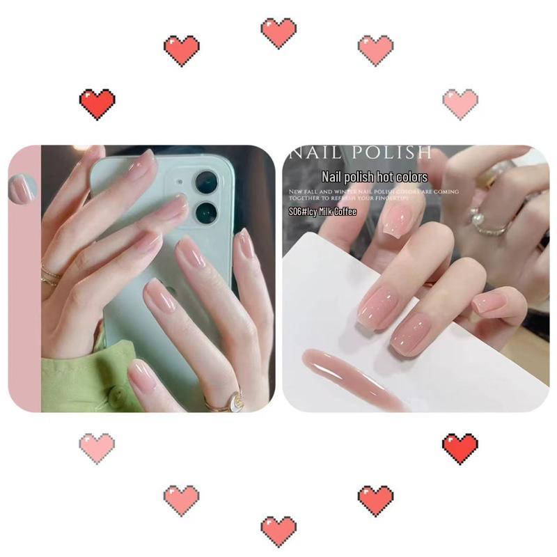 Whitening Water-Based Peelable Nude Nail Polish - Odorless, No-Bake, Ice Clear