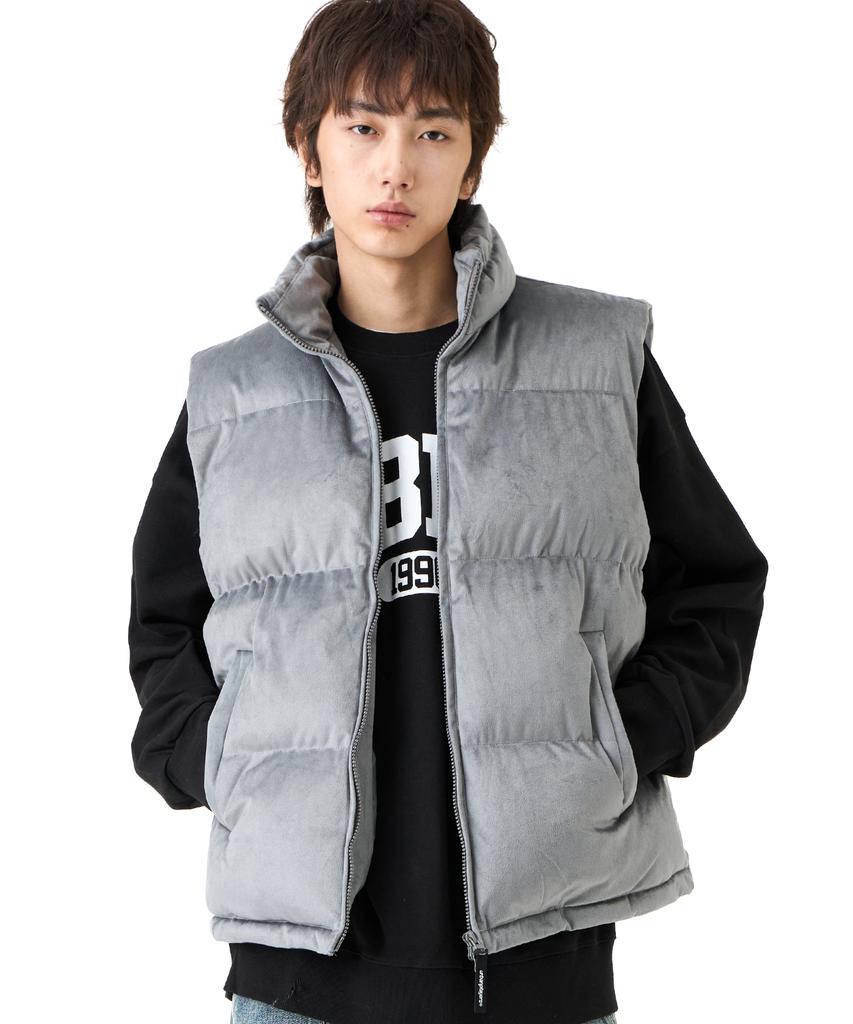 Urban Players Noble Velvet Padded Vest (Gray)