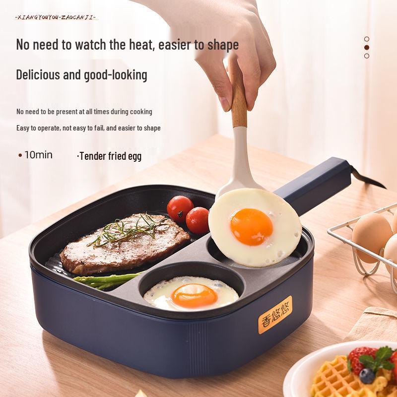 Multi-Functional Non-Stick Breakfast Maker for Burgers, Fried Eggs, Pancakes, Steaks, and Sandwiches