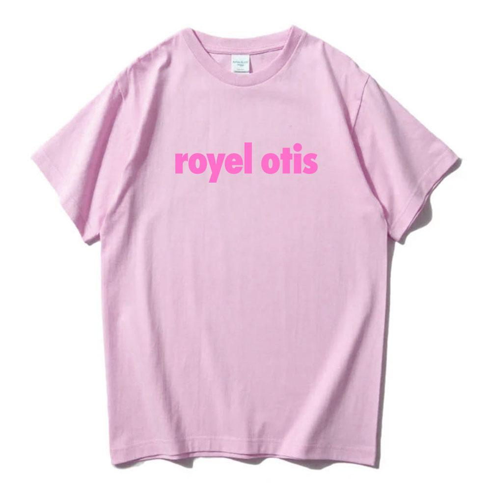 Royel Otis Popowy Duet Logo Zespołu T-shirt Nadruk Graficzny T-shirty Casualowe Letnie Unisex Streetwear Okrągły Dekolt Krótki Rękaw T-shirt Męski