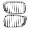 2 Pieces Chrome Front Kidney Grille For E46 M3 2DR 99-06