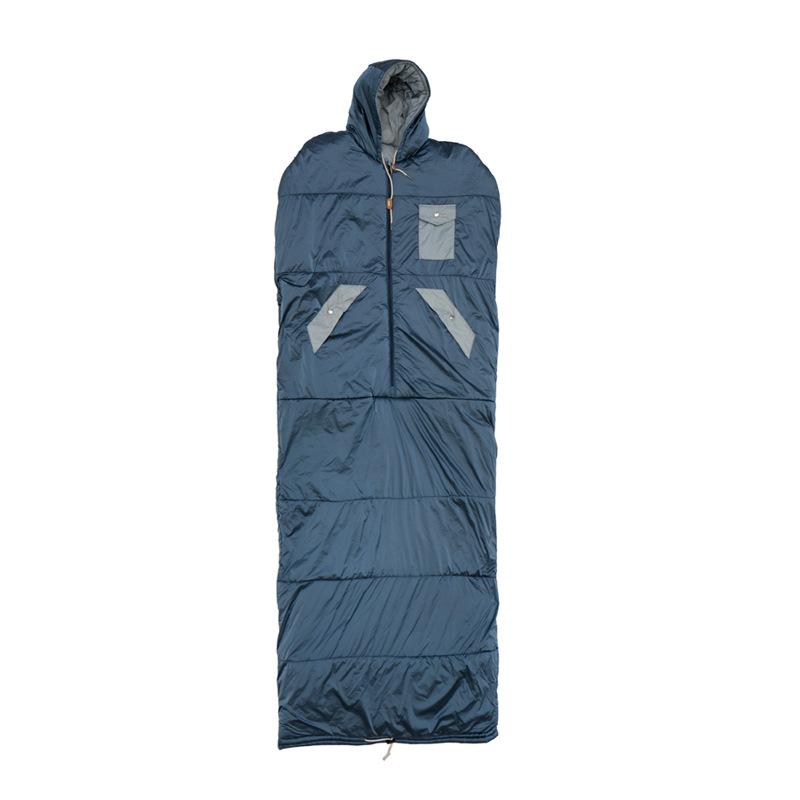Hot Selling Winter Outdoor Camping Oversize Walking Sleeping Bag Quilting Balnket Adjustable Size Wearable Sleeping Bag