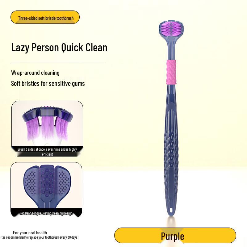 RAOYI Three-Sided Adult Toothbrush