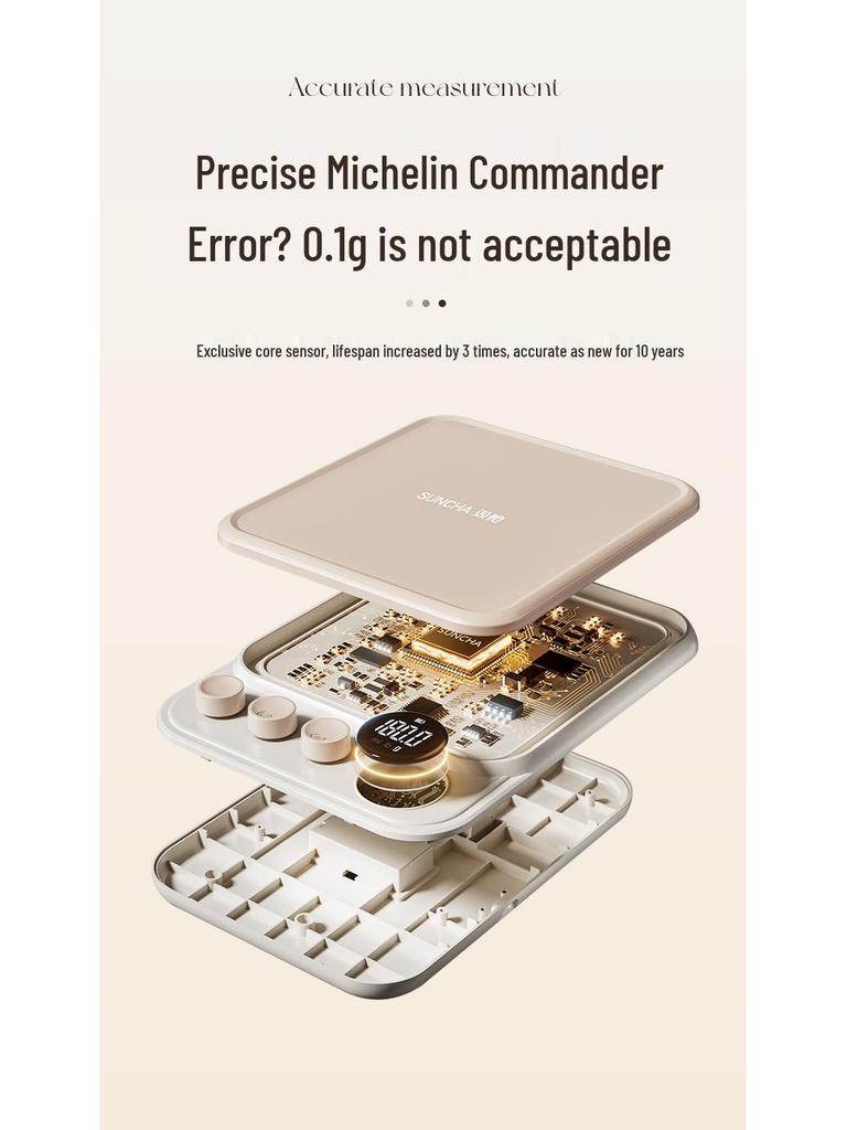 2025 High-Precision Electronic Kitchen Scale for Baking and Food Weighing