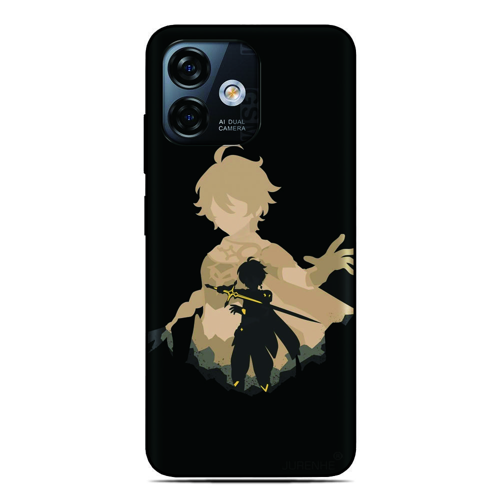 Anime Genshin Impact Phone Case For ZTE Blade A76 A75 A73 A72 A71 A56 A55 A54 V80 Pro A35 Core A36 A51 Lite A34 A31 Plus Cover