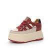 Autumn Women's Shoes New Small Thick-soled Wedge Heel Muffin Heel Women's Shoes Inner Height Increase and Casual Shoes Women's Tide