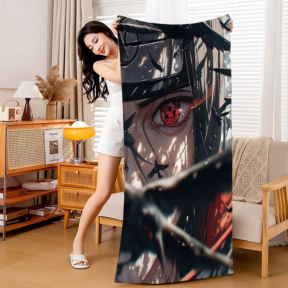Cool W-Uchiha Itachi-H Beach Towel For Kids Personalized Bath Towel Pool Towel Vacation Gift Picnic Towel Party Gift