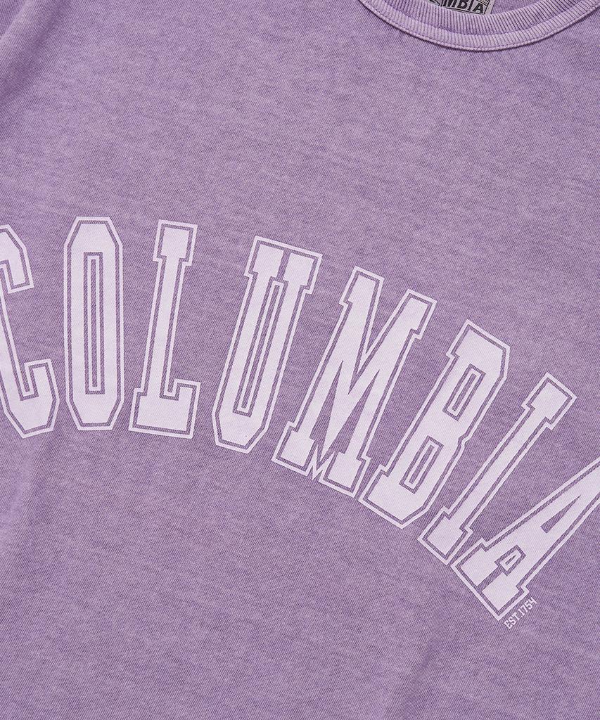 COLUMBIA UNIVERSITY Columbia Tot Dyed S/S T-Shirts_Vintage Purple