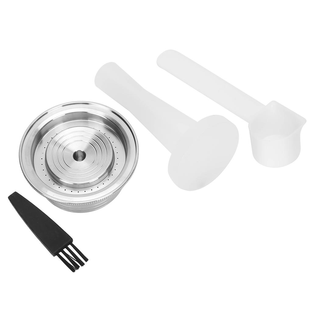 Coffee Capsule Stainless Steel Reusable Refillable Coffee Filter Kit for Nespresso Vertuo Plus