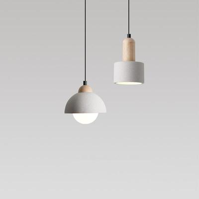 Wabi-Sabi Nordic Minimalist Pendant Light - Modern Concrete Design for Bedroom, Dining, Bar, or Entryway