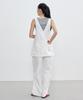City Breeze Denim Layered Overalls_White