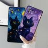 Funda Phone Cover Case for Xiaomi Mi 14 12T Pro 11T 10T 12 11 13 Lite 12X Rotating Starry Sky Cat