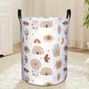 1pc, Laundry Hamper, Boho Moon Star Sun Mystical Laundry Basket, Foldable Storage Bin for Bedroom, Clothes Organizer Basket, Box, Laundry Baskets