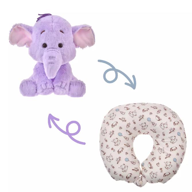 

Disney POOH TRAVEL Pooh & Friends Neck Pillow 2WAY Japan NEW Disney Store