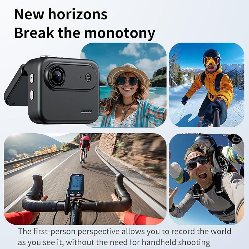 Y360 Sports Camera Life Recorder with Flip Screen Vlog Anti Shake 1080P Ultra Clear Recording 143 ° Wide-angle Portable Camera