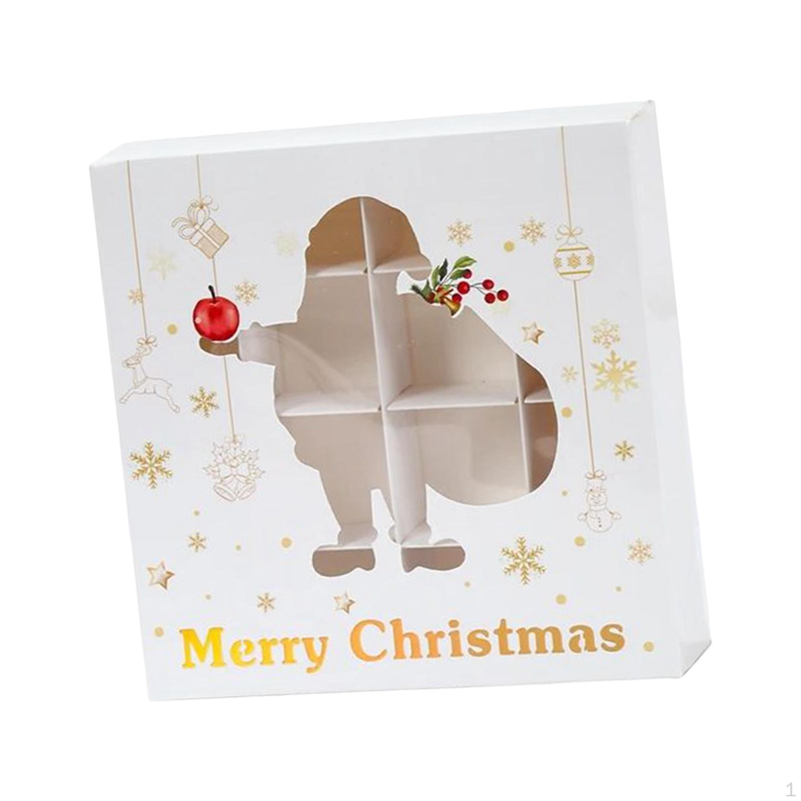 

Рождественская коробка для сладостей с прозрачным окошком для праздничного подарка Style A