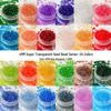 4mm High Color Retention Transparent Glass Seed Beads for Handmade Jewelry: DIY Bracelets, Necklaces, Earrings