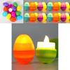 Charming Warm Light Easter Eggs Decorative Plastic Eggs For Scene Arrangement Pack Of 12