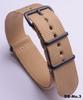 Black Nylon & Canvas Watch Strap with Vacuum-Plated Buckle