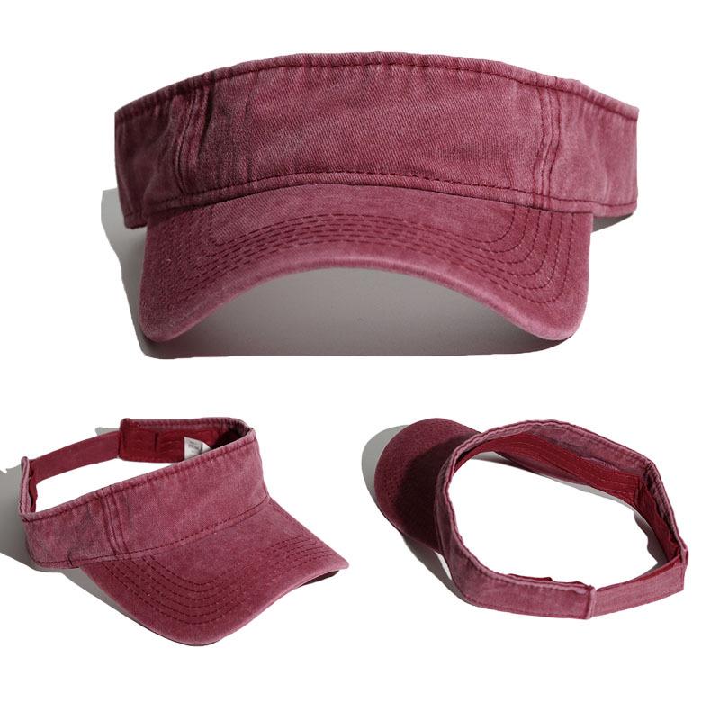 Unisex Washable Retro Sun Visor Cap for Outdoor Sports & Fishing