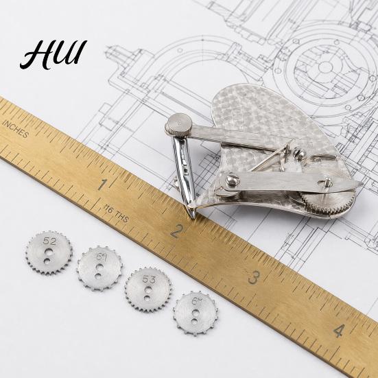 Rutschfester Griffstift Vintage Präzisions-Punktier-Set, Austauschbares Rollrad für Sammlerqualität Punkt-Strich-Linien, Doppelfunktions-Kratzer-Zeichenwerkzeug,