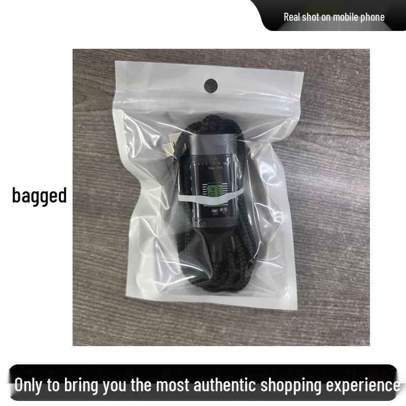 100W Transparent Braided Triple Fast Charging Cable for Apple, Android, Type-C, Xiaomi, Huawei