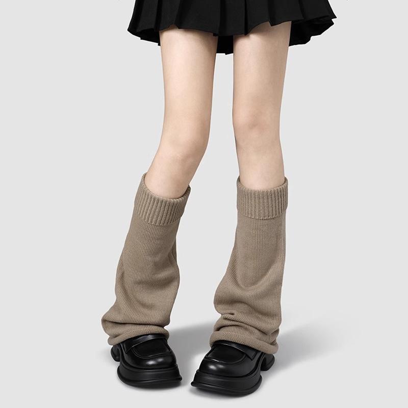 1 Pair Leg Warmer New Japanese Knit Socks Calf Gaiters Heap Heap Socks Cute Lolita Socks Sweet Girl Knitted Foot Cover