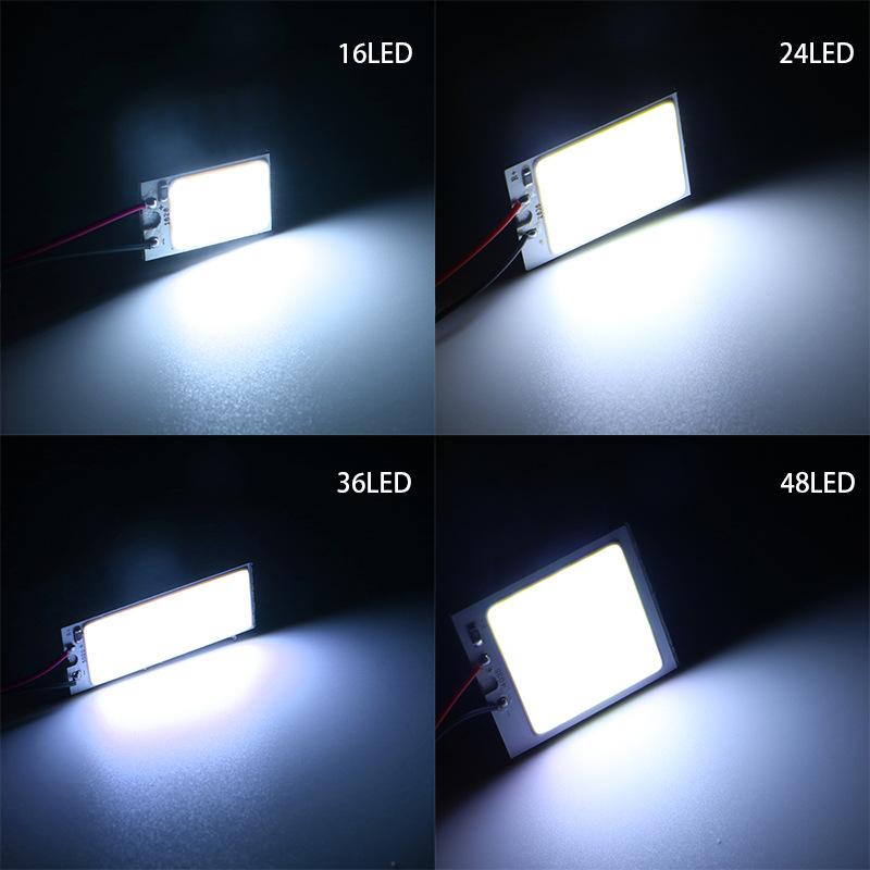 Příslušenství do interiéru auta SMD T10 4W 12V COB Panel LED světla pro Smart Fortwo 450 Jeep Compass Man Tgx Zadní světlo Peugeot 206