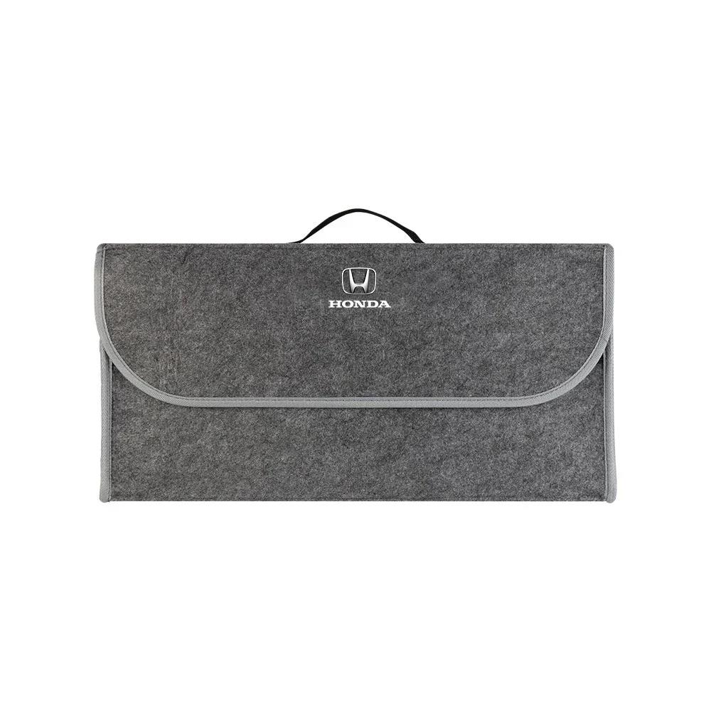 For Honda Car Soft Felt Storage Bag Organizer Cars Foldable Trunk Car Accessories for Honda Civic Accord CRV HRV Fit Jazz City J