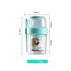 Breakfast Oatmeal Cereal Nut Yogurt Salad Cup Seal Container Set With Fork Sauce Cup Lid Bento Taper Bowl Lunch Box