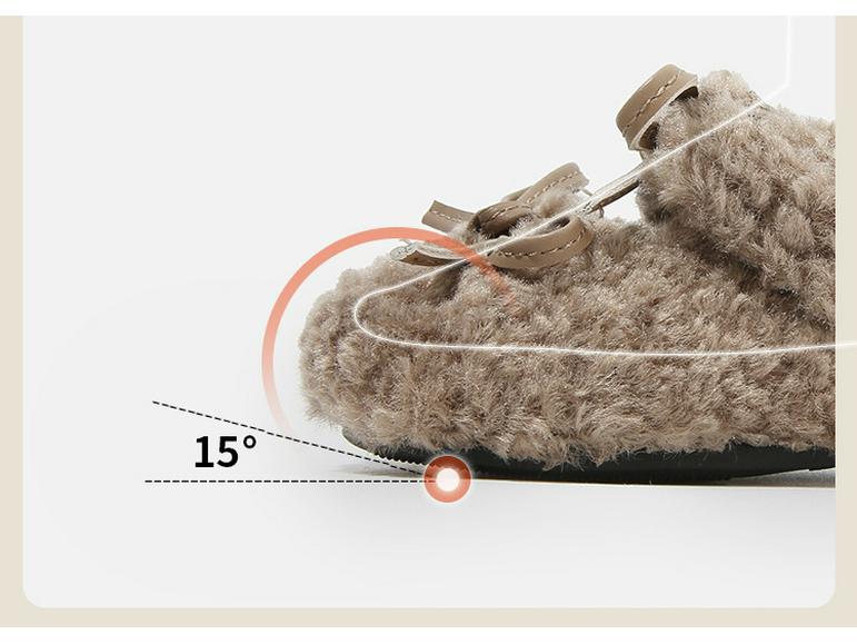 Winter Plush Baby Walker Shoes - Warm, Furry, Flat Bottom Infant Shoes for Girls with Velvet Lining