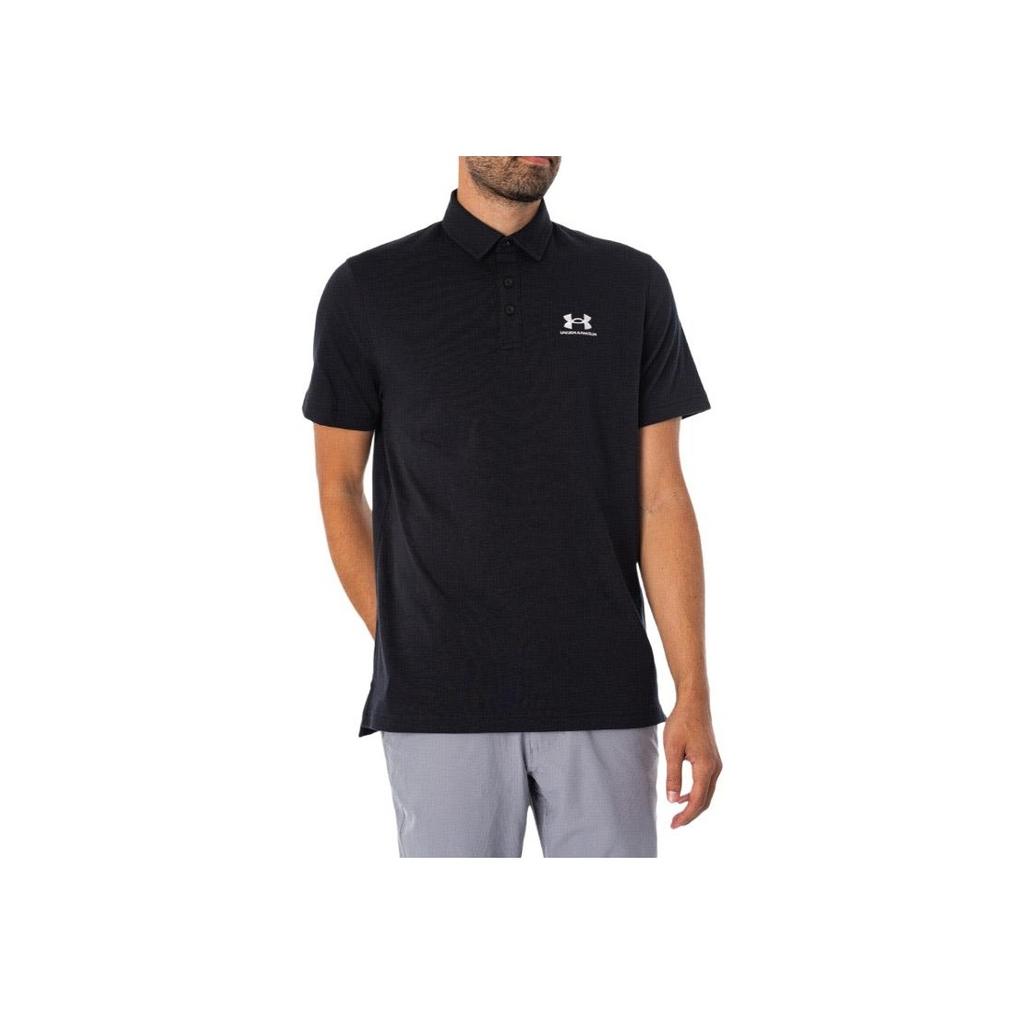 Under Armour Icon Comfortable Soft Sports Brand Logo Short Sleeve Polo Shirt Men tops Black 1386608-001