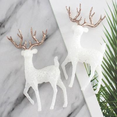 Desktop Ornaments Easy To Install Sika Deer Statue Handmade Elk Elk Miniatures Artificial Plastic Artificial Mini Deer Christmas