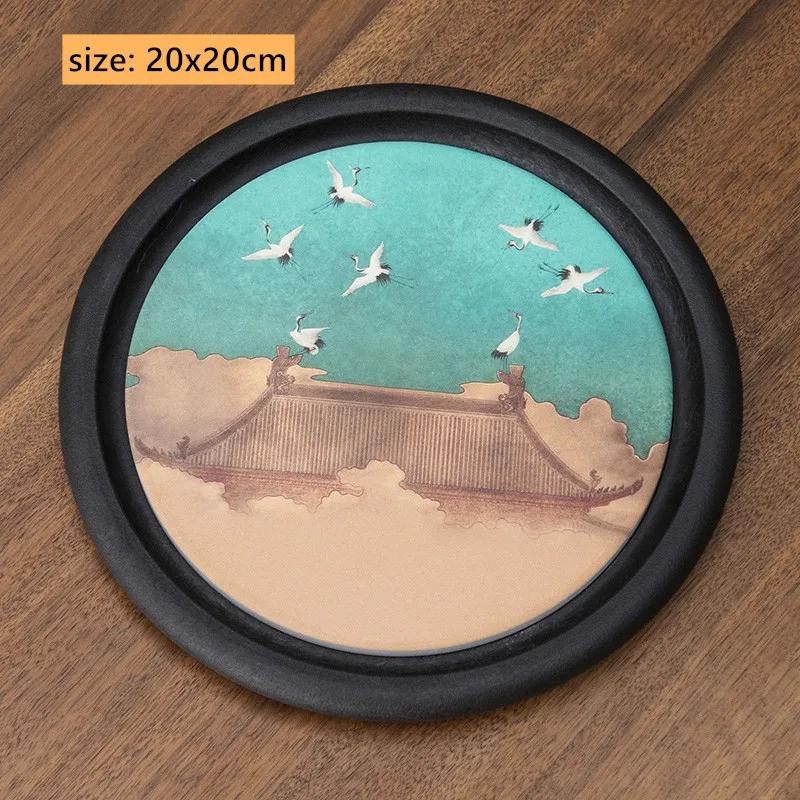 Creative Absorbent Ceramic Tea Tray Quick Drying Teapot Bearing Serving Tray Chinese Tea Accessories Retro Exquisite Tea Tray