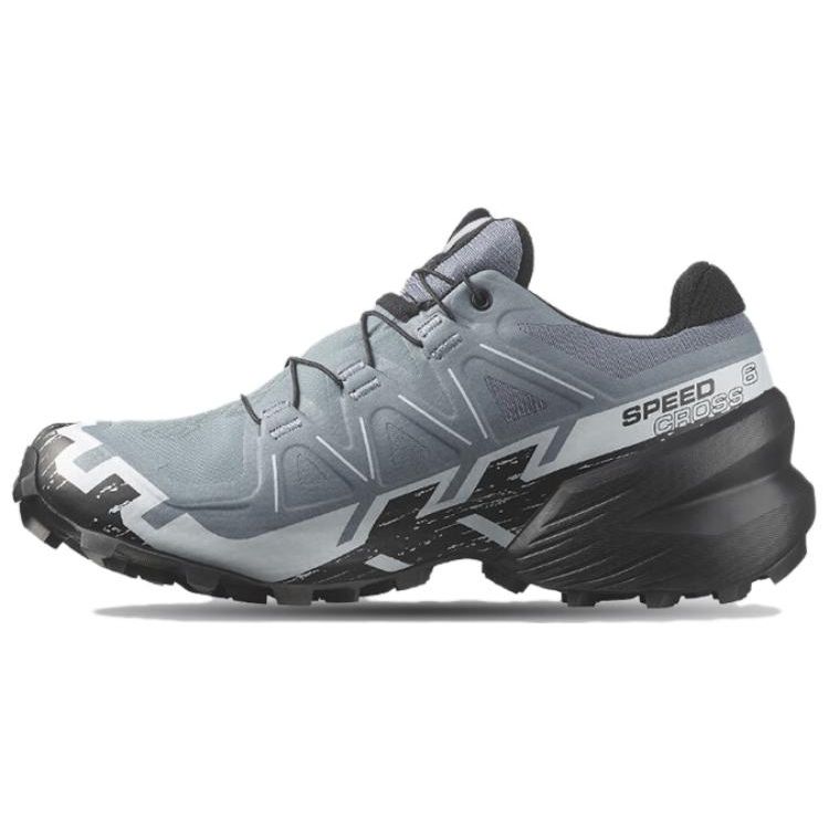 Salomon Speedcross 6 Gtx Comfortable Versatile Shock Absorbing Durable Low Top Hiking Shoes Women Hiking Shoes Blue Gray 473023