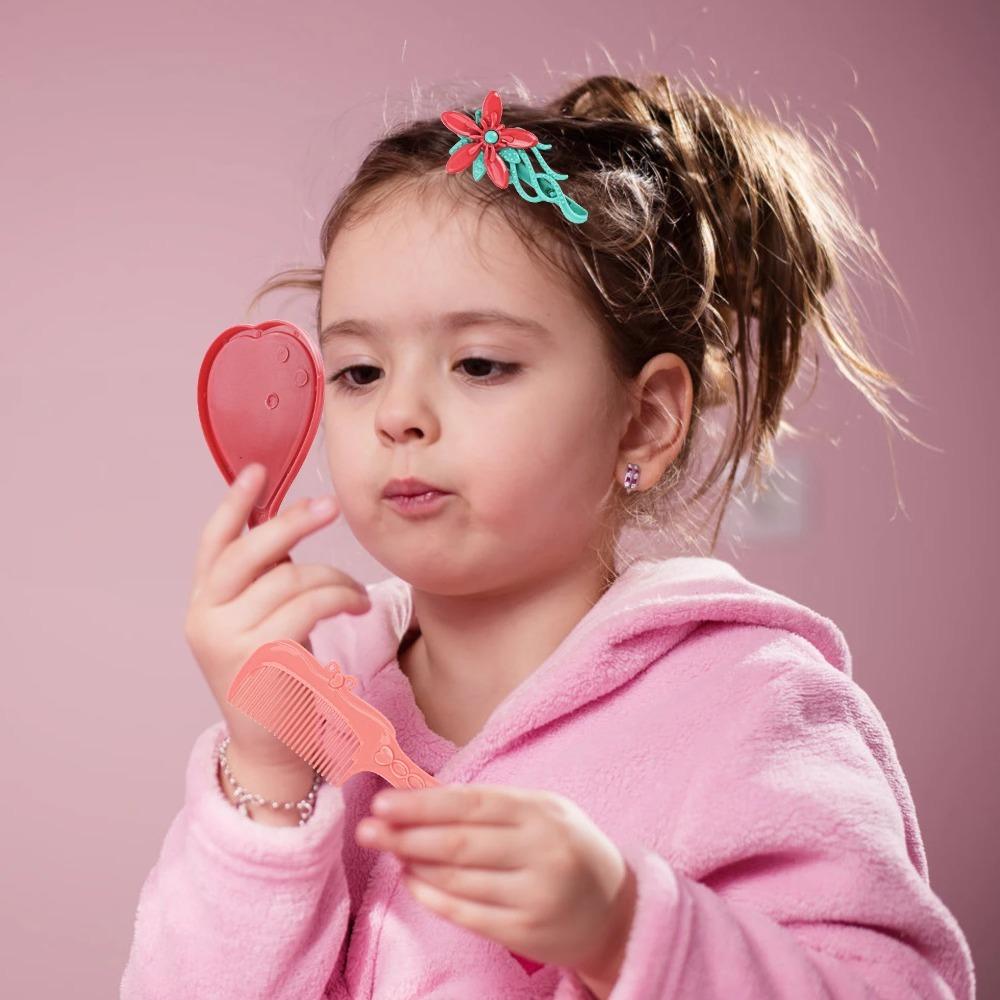 1Set Girls Simulation Home Decoration Toy Set Children'S Grooming Home Decoration Toys Comb Mirror Accessories Toy Gift For Kid